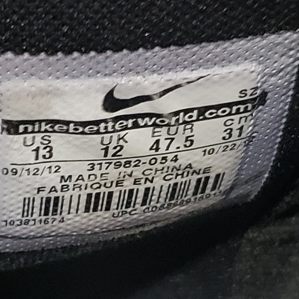 Nike Dunk High Black Grey White 317982-054 Mens Size 13 Sneakers - Picture 11 of 16